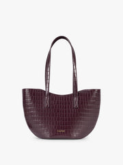 Haven Tulip Tote in Croc-Embossed